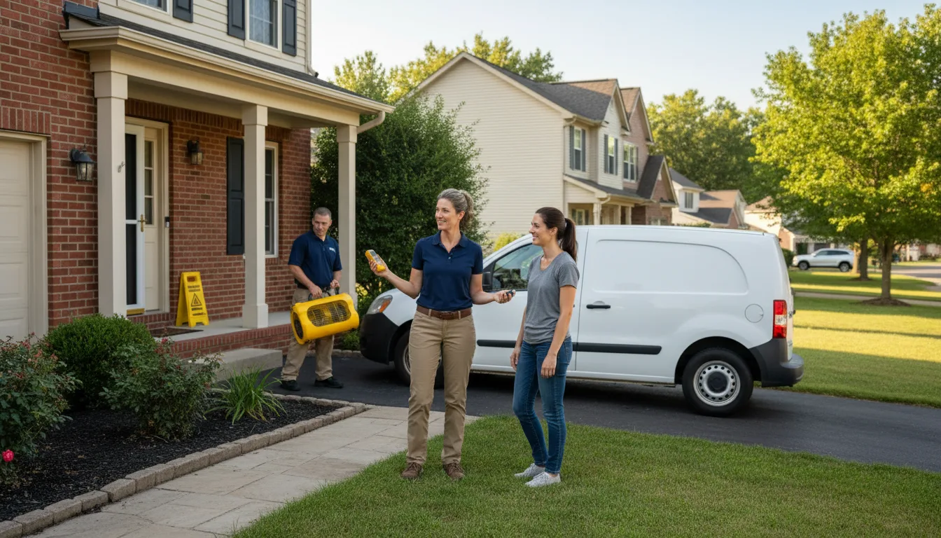 Water restoration image for Dehumidification And Cleanup Services in Wetumka, OK